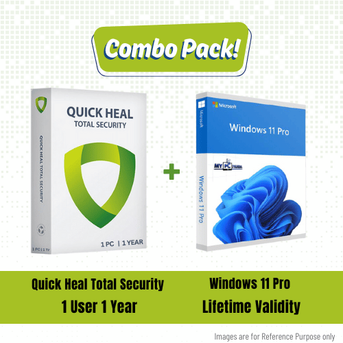 Quick Heal Total Security 1 User 1 Year with Windows 11 Pro